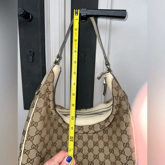 EUC Gucci GG Canvas Charmy Hobo Authentic Shoulder Bag - Picture 15 of 16